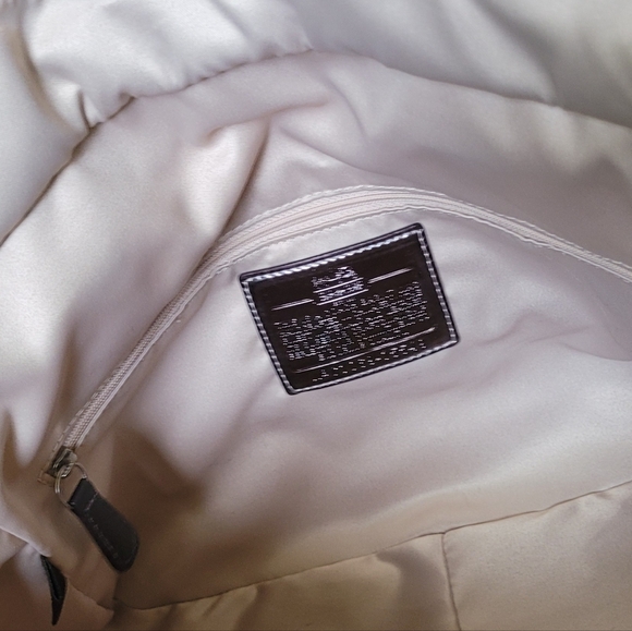 COACH MADISON CHAINLINK EAST MEET WEST BAG PURPLE MULTI #15549 - Picture 13 of 16